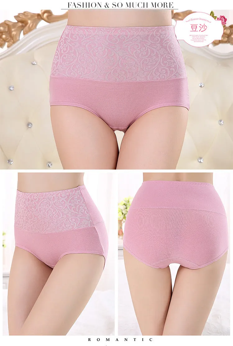 Comfortable High Waist Women's Underwear (Set of 3)