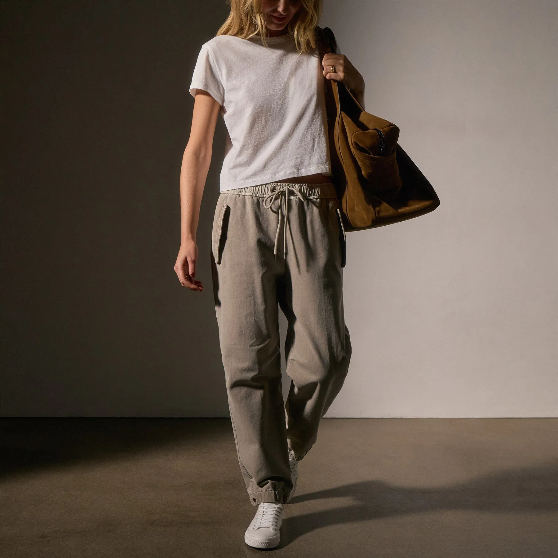 Cotton Terry Flight Pant - Light Tan Pigment