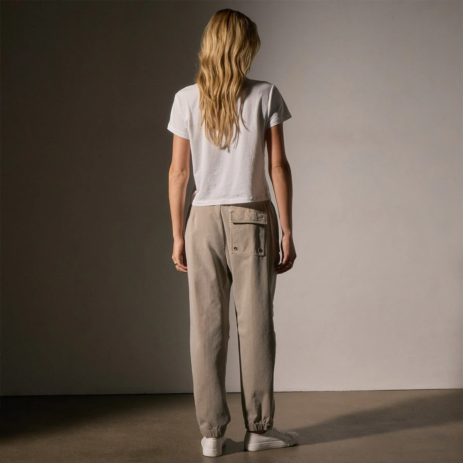 Cotton Terry Flight Pant - Light Tan Pigment