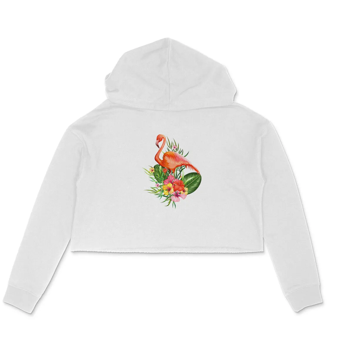Crop Hoodie (Women) - Fashionable Flamingo (6 Colours)