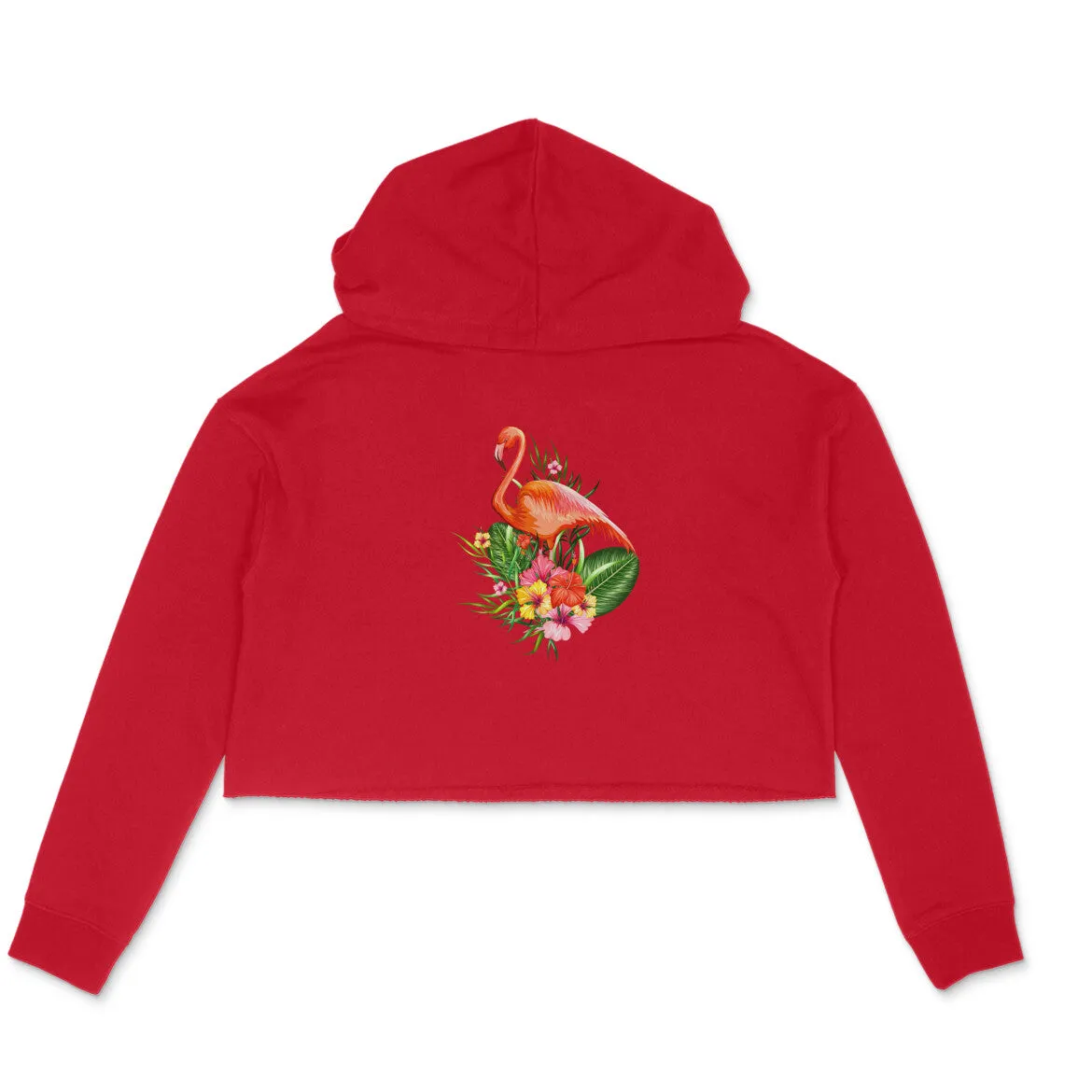 Crop Hoodie (Women) - Fashionable Flamingo (6 Colours)