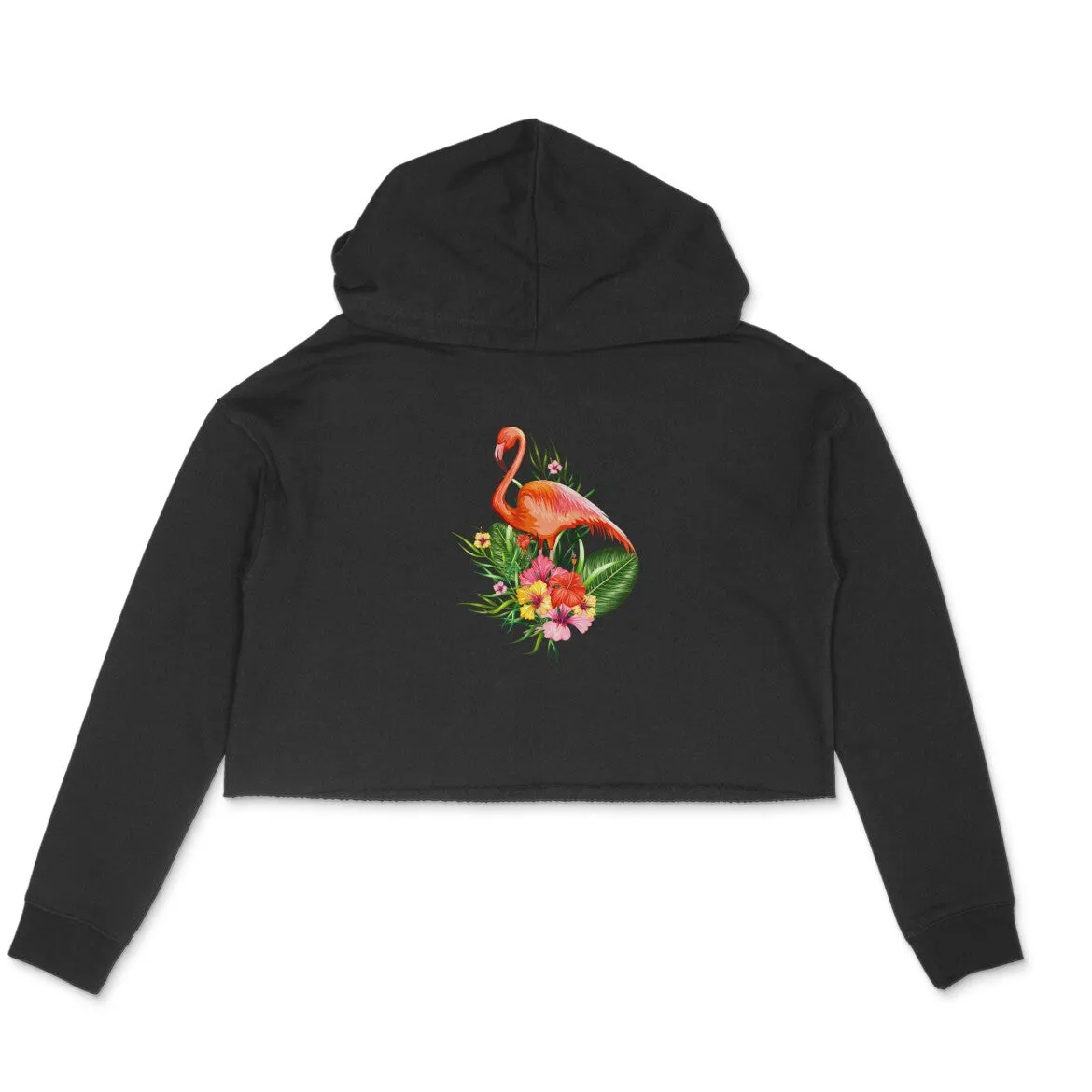 Crop Hoodie (Women) - Fashionable Flamingo (6 Colours)