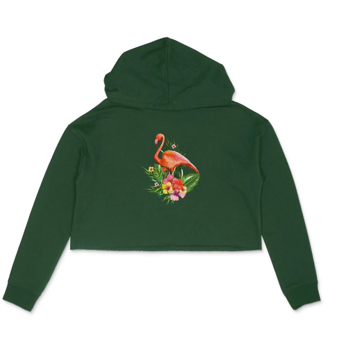 Crop Hoodie (Women) - Fashionable Flamingo (6 Colours)