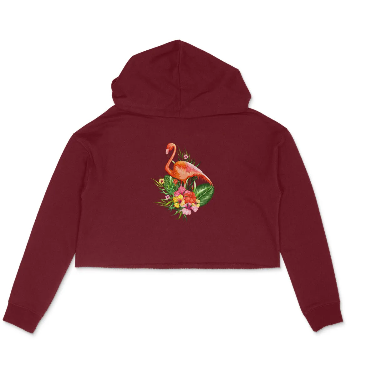 Crop Hoodie (Women) - Fashionable Flamingo (6 Colours)