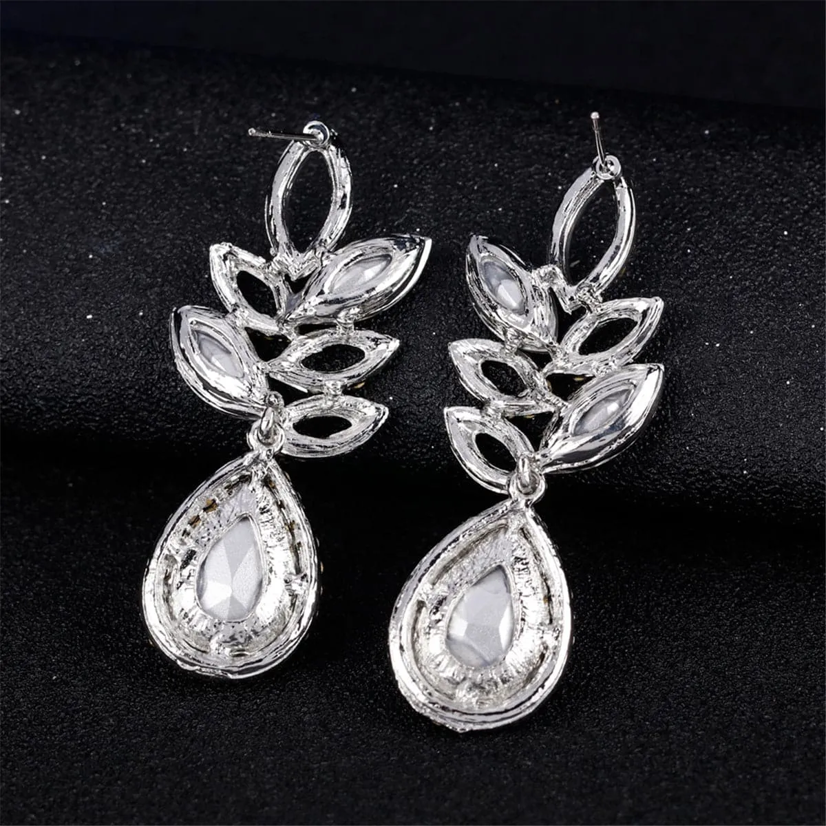 Cubic Zirconia & Crystal Marquise-Cut Botany Teardrop Earrings