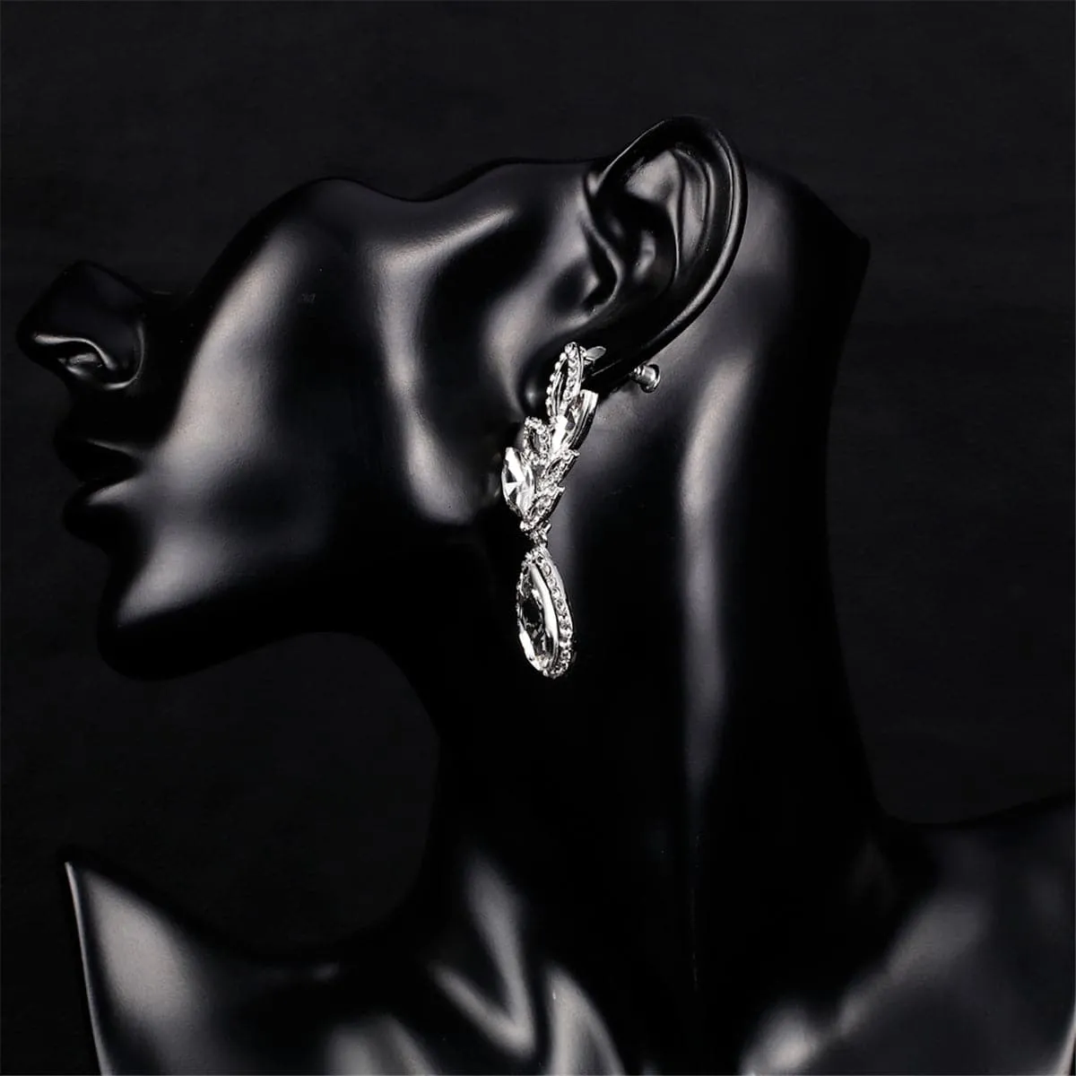 Cubic Zirconia & Crystal Marquise-Cut Botany Teardrop Earrings
