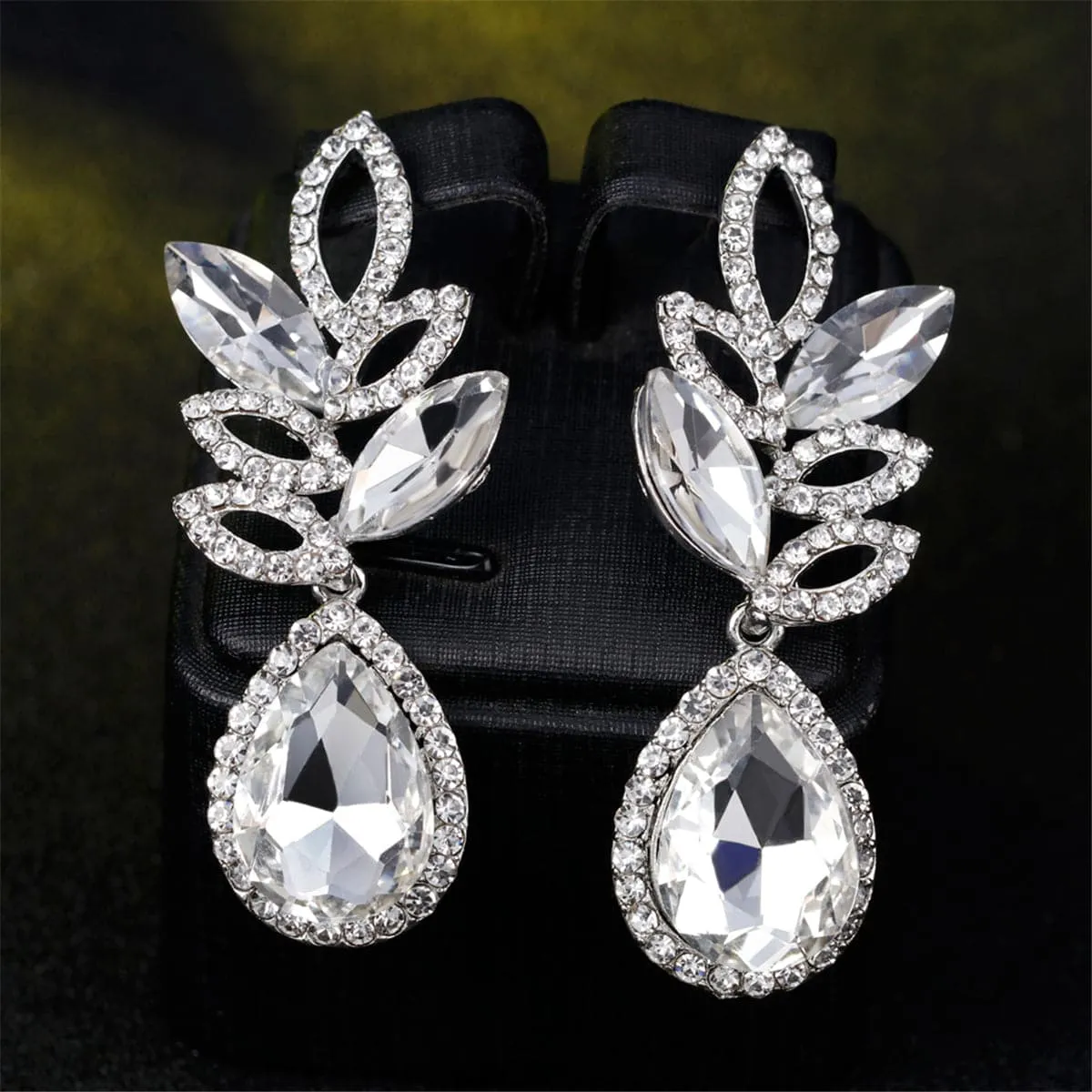 Cubic Zirconia & Crystal Marquise-Cut Botany Teardrop Earrings