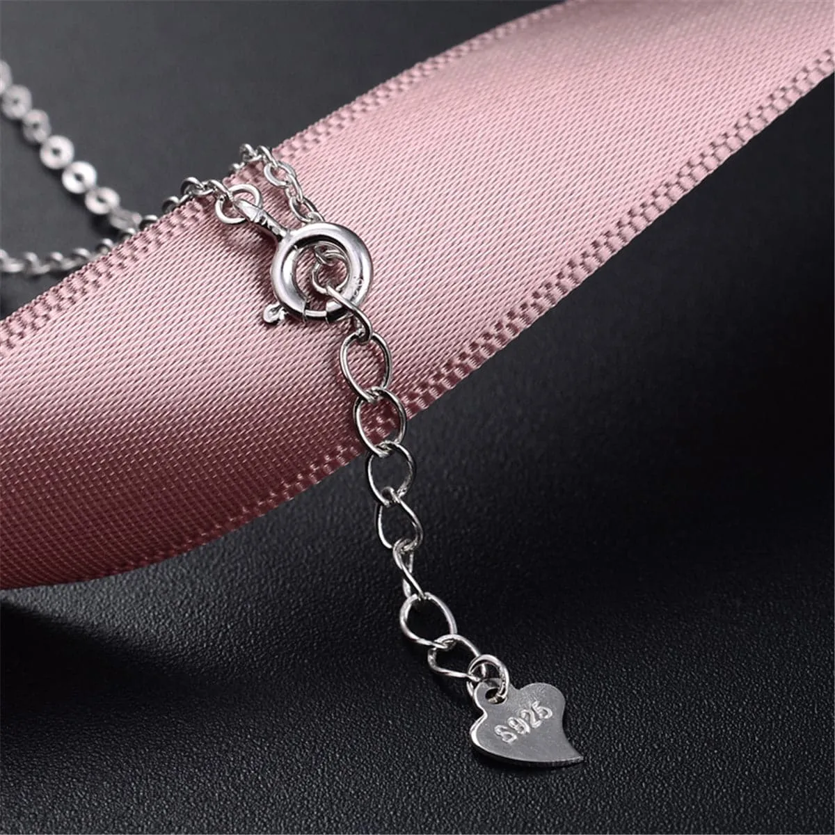 Cubic Zirconia & Sterling Silver Hola Heart Pendant Necklace