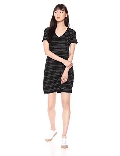 Daily Ritual Women's Jersey Short-Sleeve V-Neck T-Shirt Dress