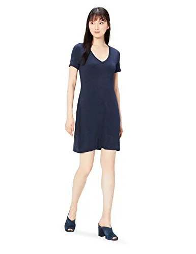 Daily Ritual Women's Jersey Short-Sleeve V-Neck T-Shirt Dress