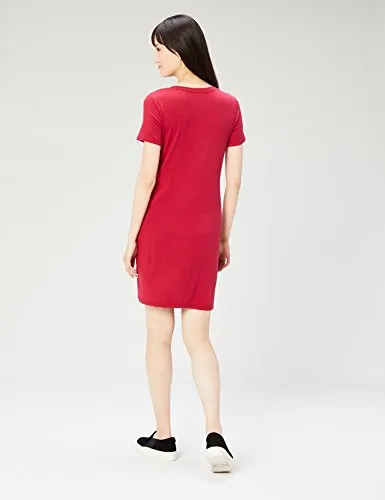 Daily Ritual Women's Jersey Short-Sleeve V-Neck T-Shirt Dress