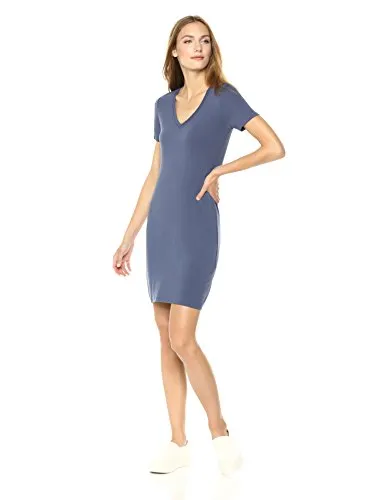 Daily Ritual Women's Jersey Short-Sleeve V-Neck T-Shirt Dress