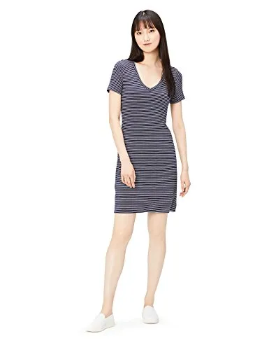 Daily Ritual Women's Jersey Short-Sleeve V-Neck T-Shirt Dress