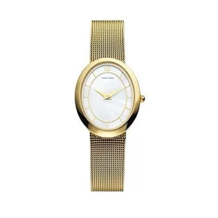 Danish DesignMOP Dial Gold Tone Stainless Steel Quartz Women's Watch