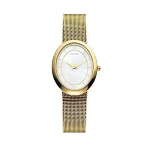 Danish DesignMOP Dial Gold Tone Stainless Steel Quartz Women's Watch