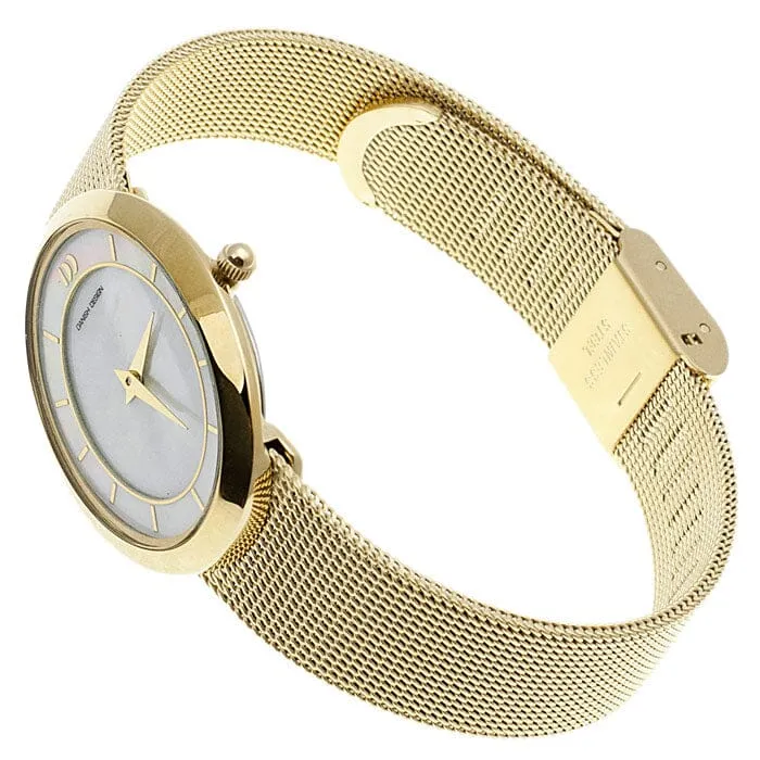 Danish DesignMOP Dial Gold Tone Stainless Steel Quartz Women's Watch
