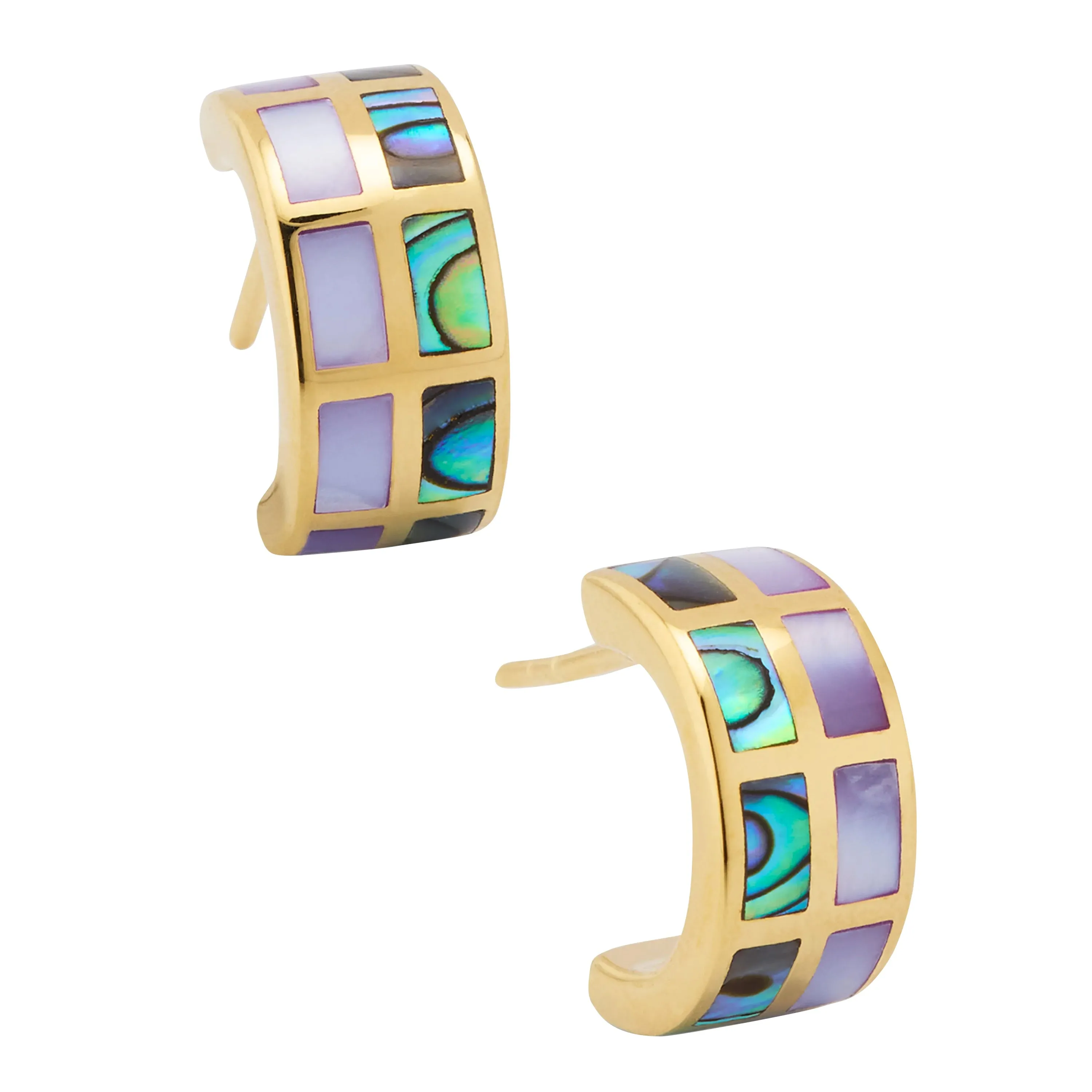 Dash Multicolor Sterling Huggie Earrings