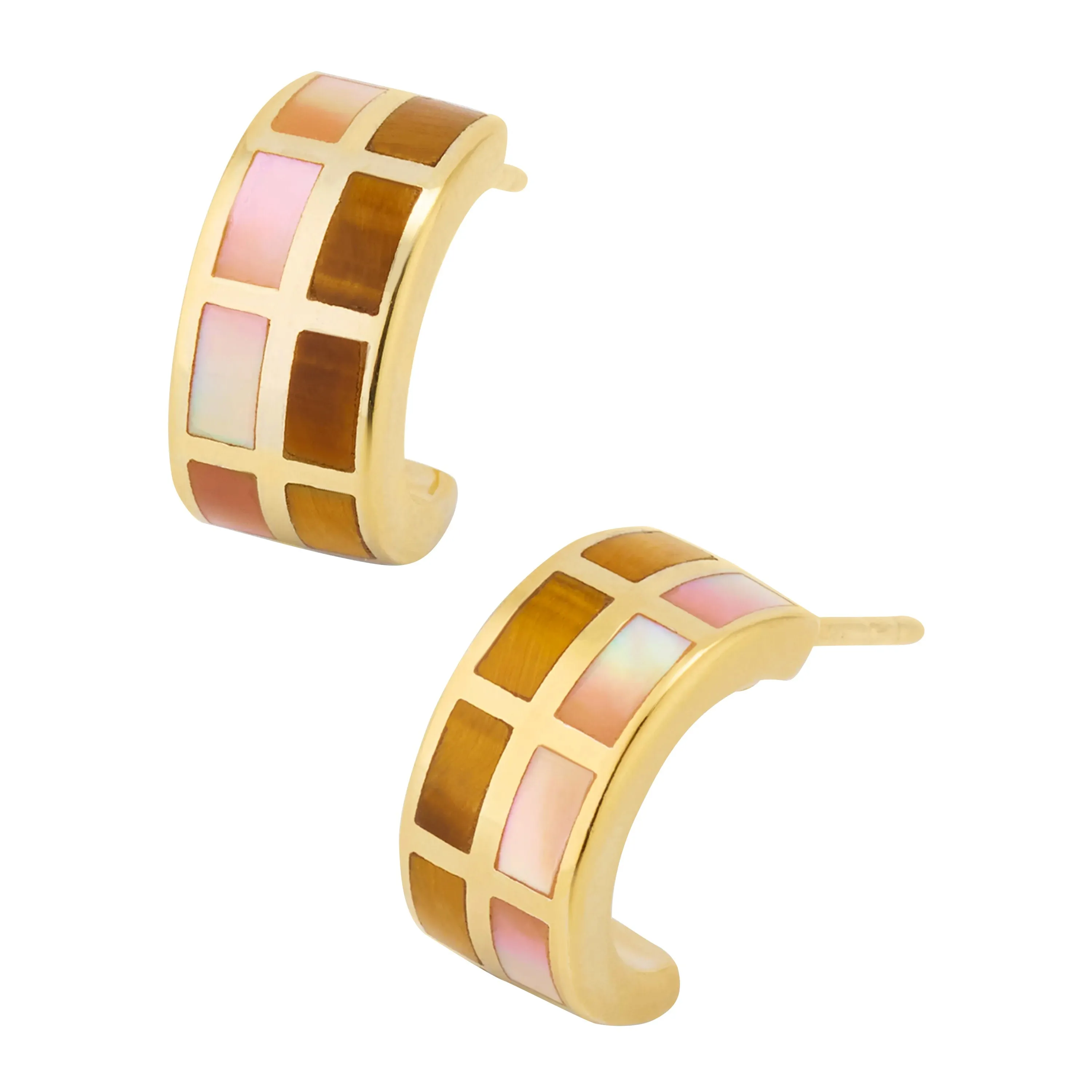Dash Multicolor Sterling Huggie Earrings