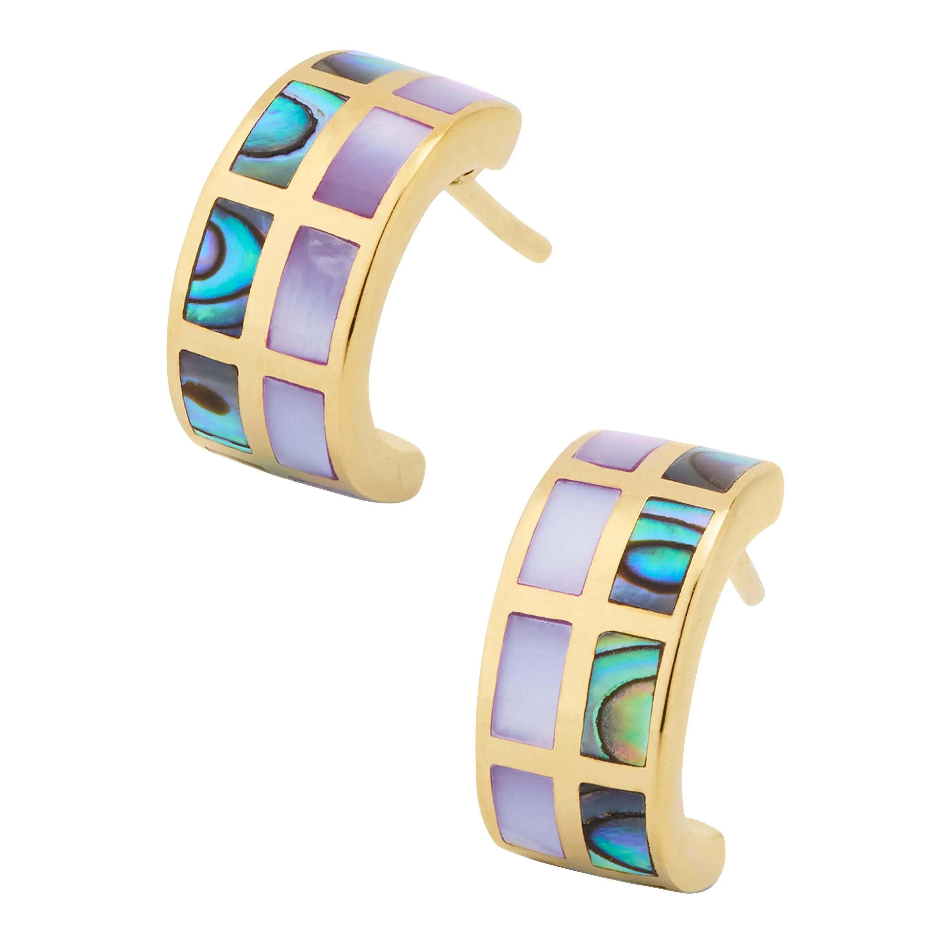 Dash Multicolor Sterling Huggie Earrings