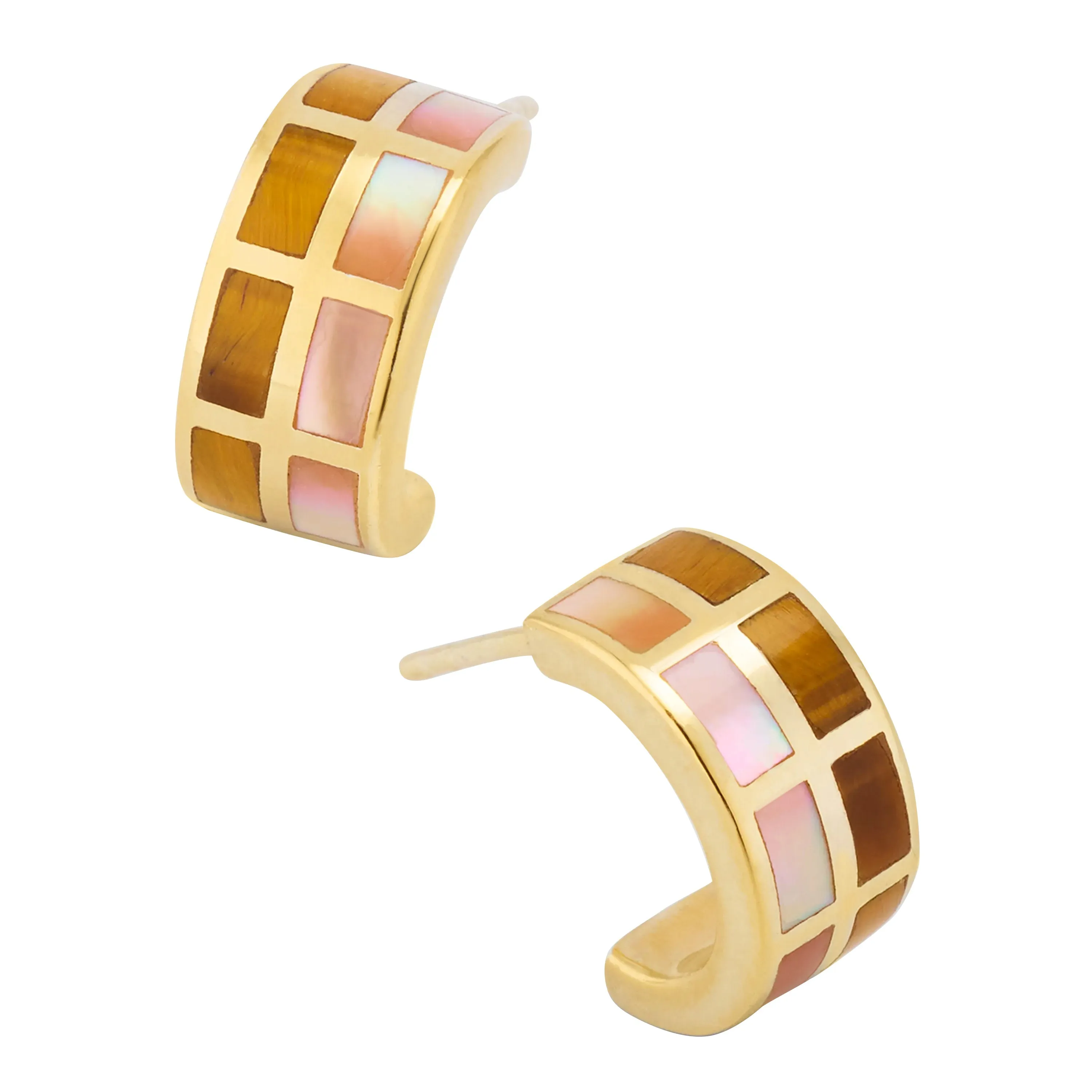 Dash Multicolor Sterling Huggie Earrings