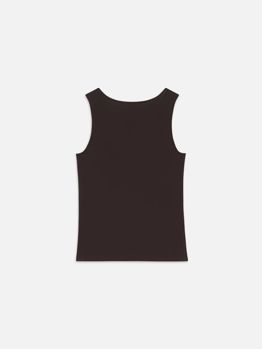 Deep V Tank | Chocolate Brown