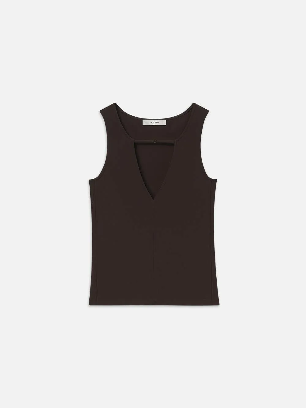 Deep V Tank | Chocolate Brown