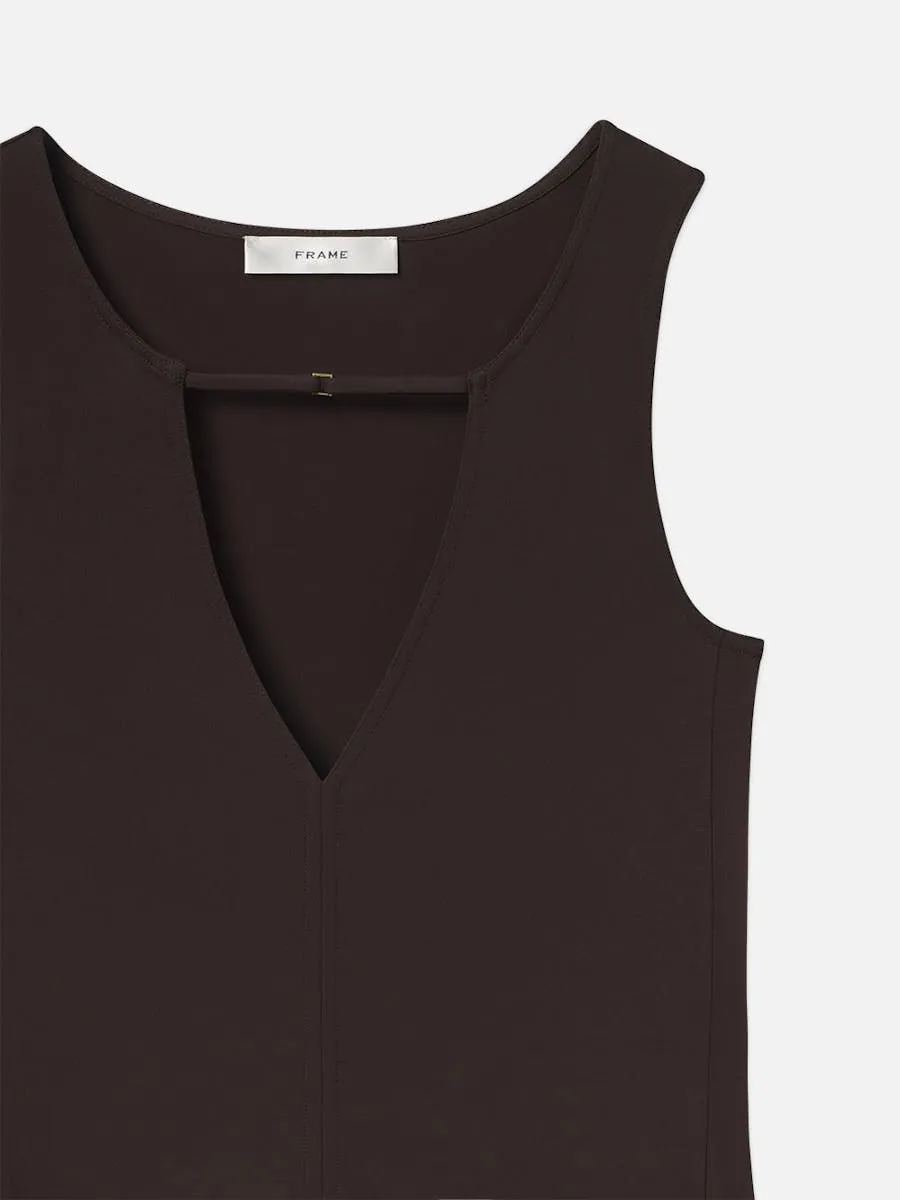 Deep V Tank | Chocolate Brown