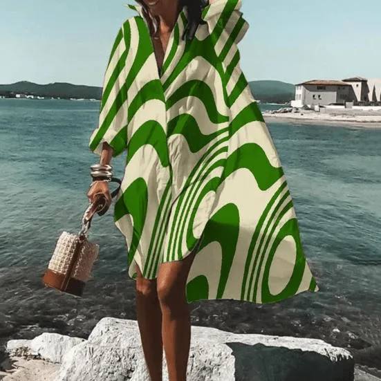 Delia® | Stylish Unique Print Knee Length Dress