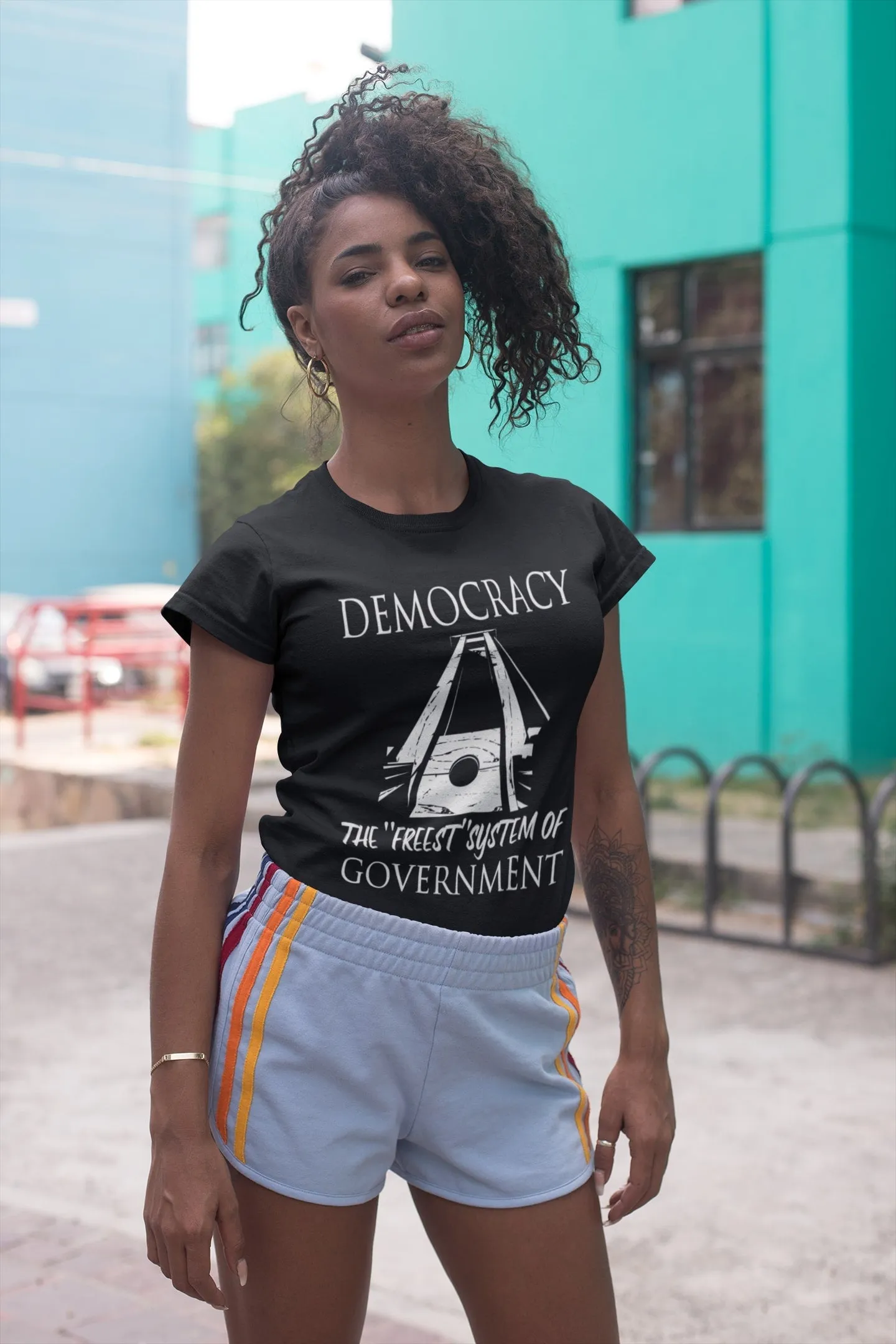 Democracy: the Freest System Women's Triblend Shirt