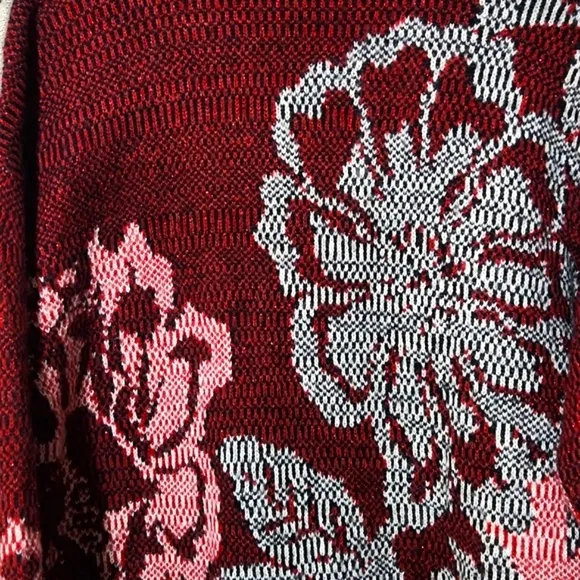 Desigual Carcassone Cardigan Floral Open Front Kimono Sweater Medium Like New!