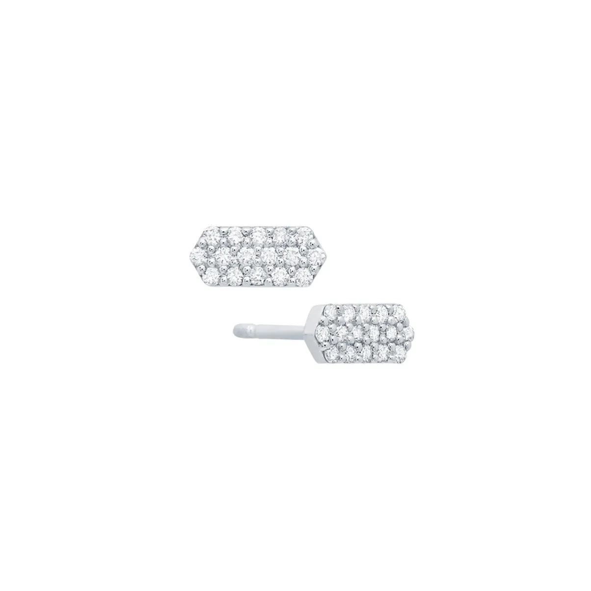 Diamond Marquis Studs | White Gold