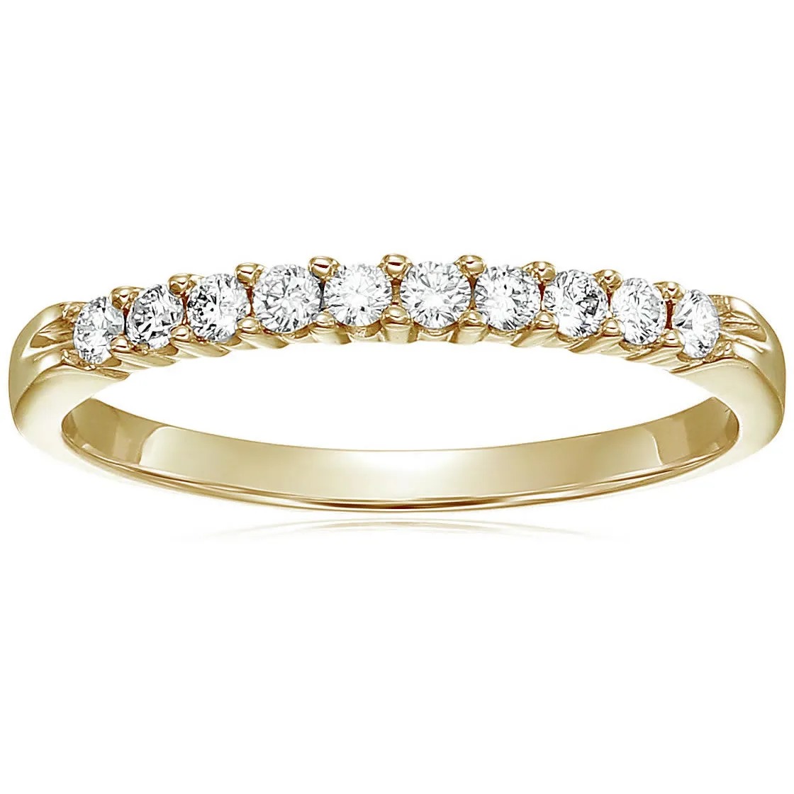Diamond Wedding Band in 10k Gold