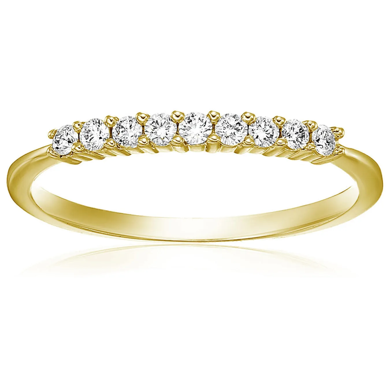 Diamond Wedding Band in 10k Gold