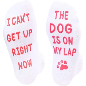 Dog Gifts for Dog Lovers Dog Gifts for Women Unique Dog Mom Gifts Novelty Dog Socks White Socks