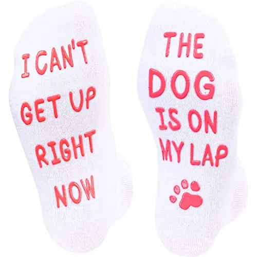 Dog Gifts for Dog Lovers Dog Gifts for Women Unique Dog Mom Gifts Novelty Dog Socks White Socks