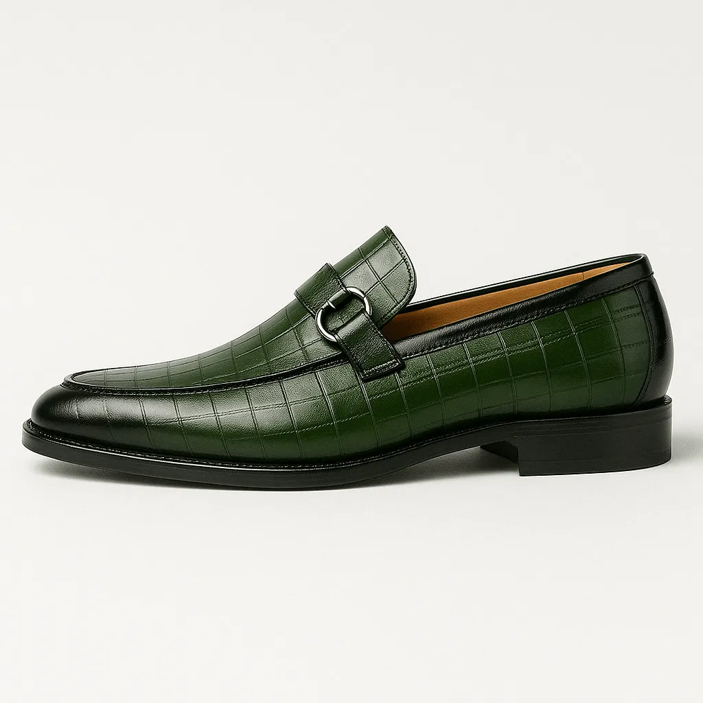 Domoir | Alligator Print Loafers