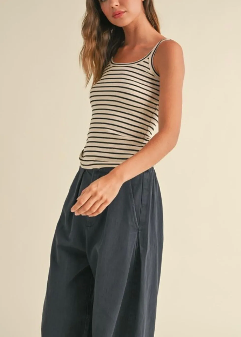 Dove Stripe Tank Top
