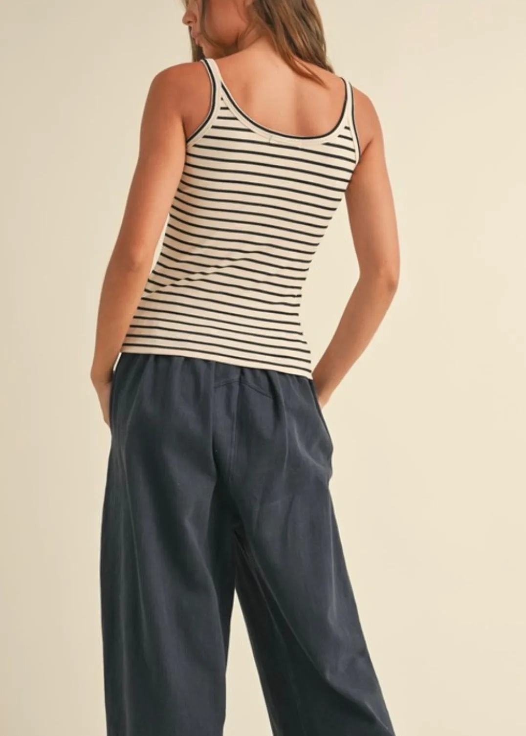Dove Stripe Tank Top