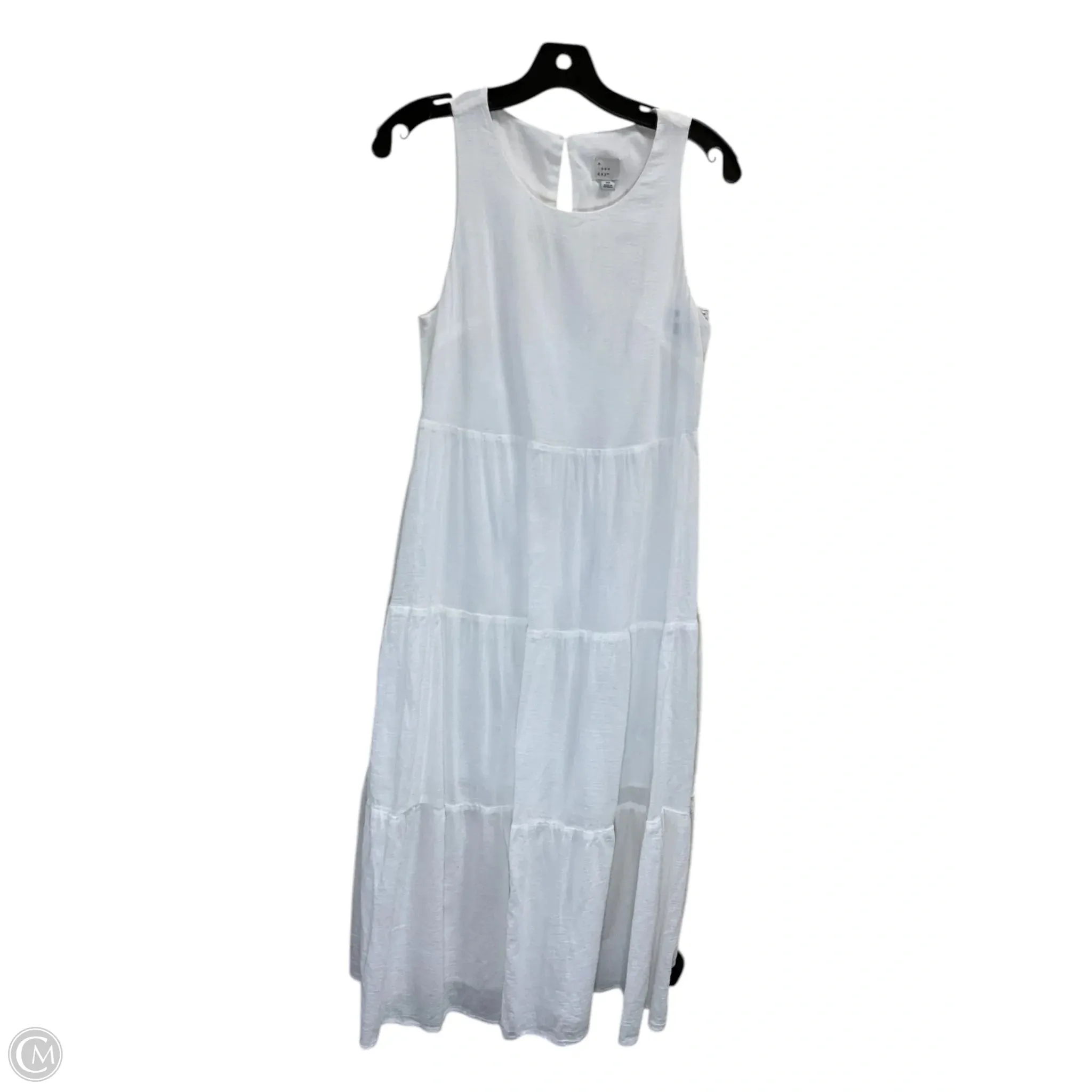 Dress Casual Midi By A New Day In White, Size: Xs