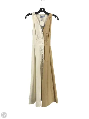 Dress Casual Midi By Antonio Melani In Tan & White, Size: 0
