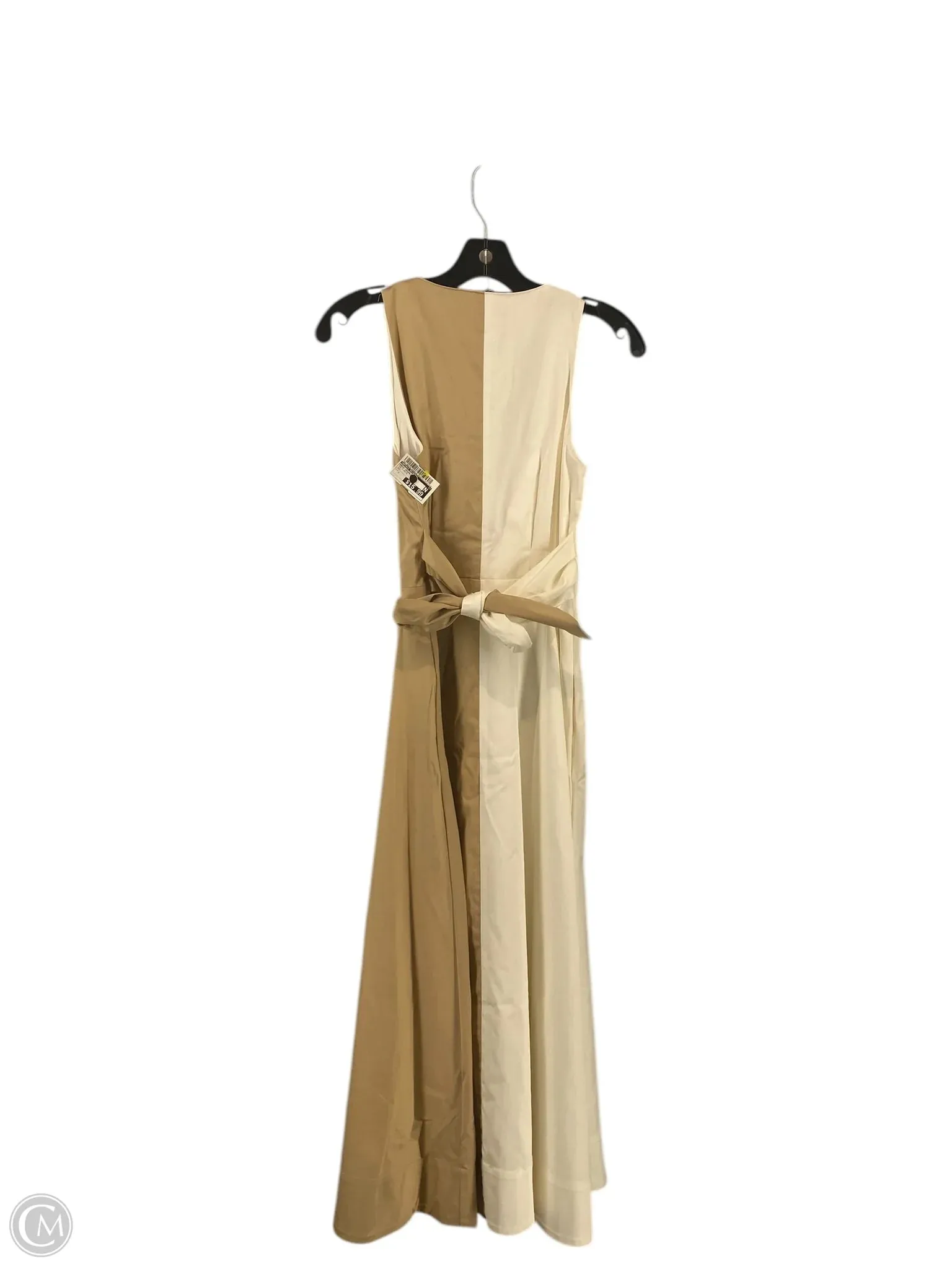 Dress Casual Midi By Antonio Melani In Tan & White, Size: 0