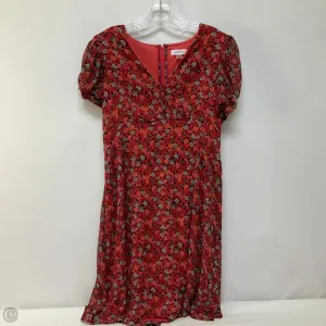 Dress Casual Midi By Calvin Klein In Floral Print, Size: 10