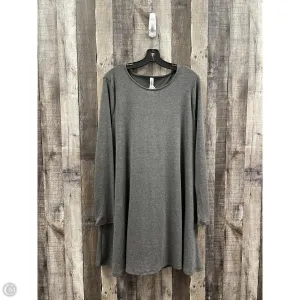 Dress Casual Midi By Zenana Outfitters In Grey, Size: 1x