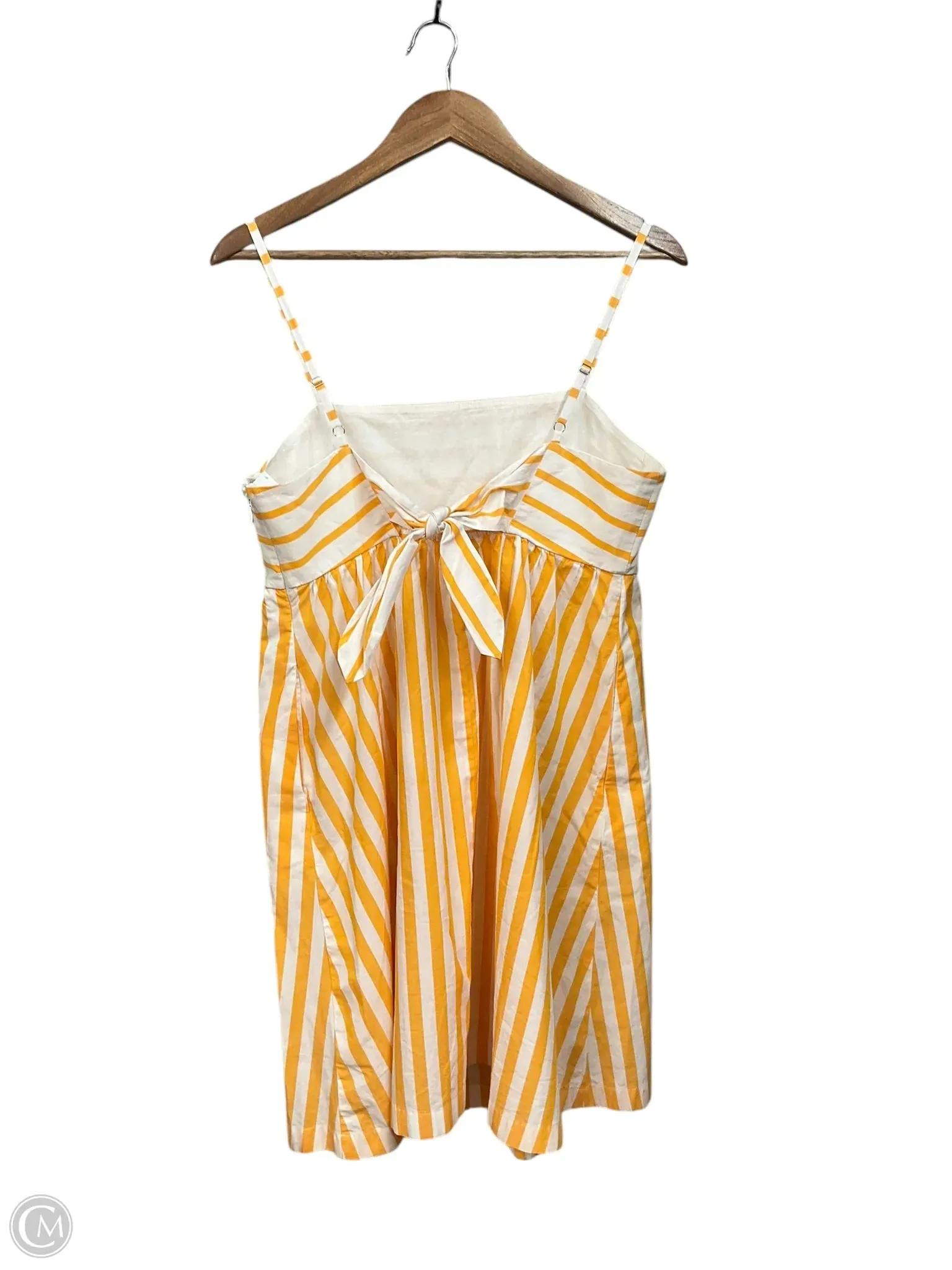 Dress Casual Short By J. Crew In White & Yellow, Size: M