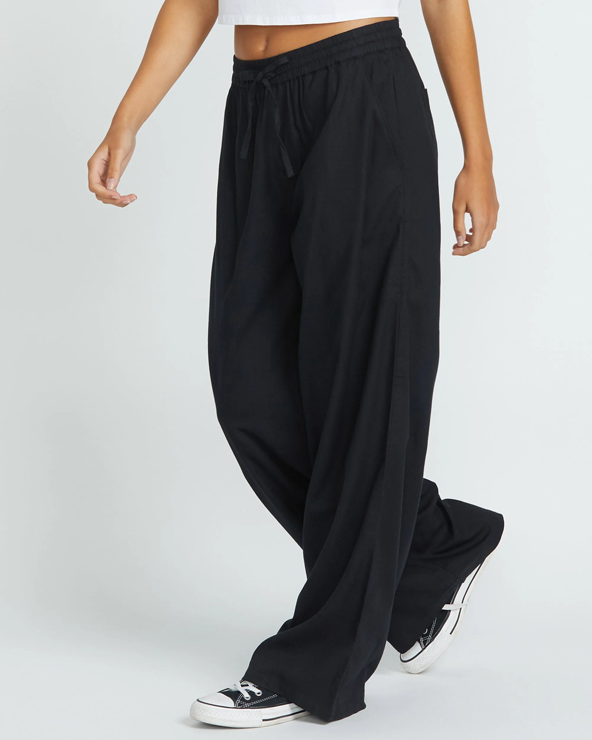 Dropping In Trousers - BLACK