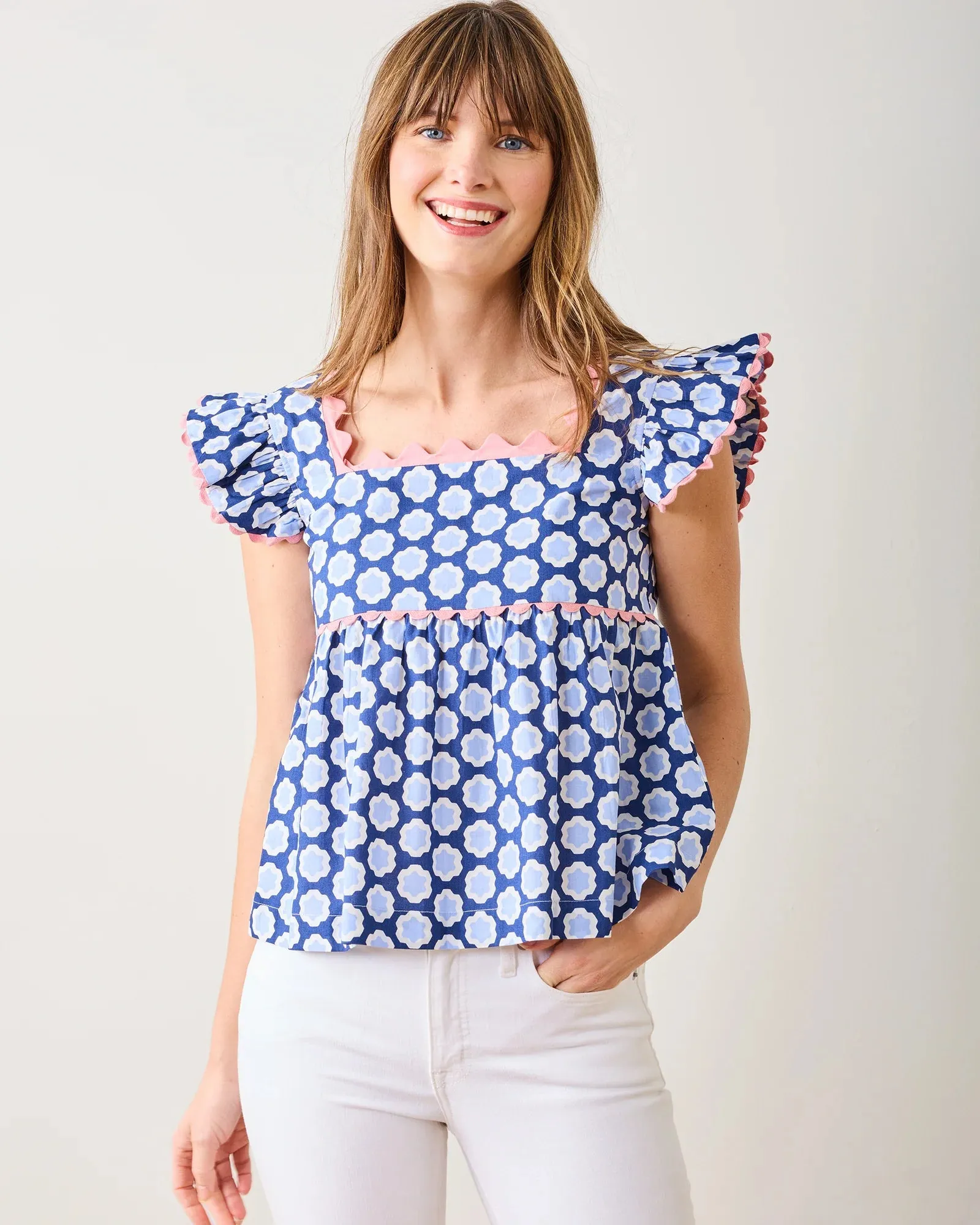Dunmore Blouse (Hello Hexagon)