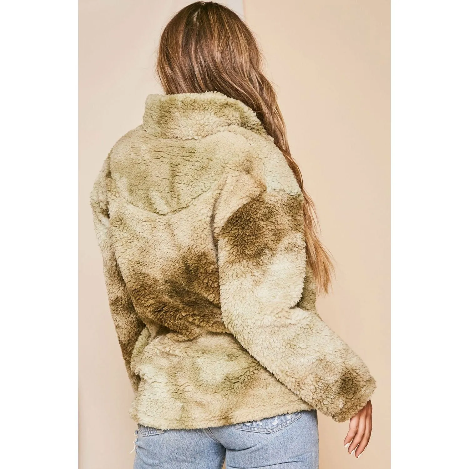Dye Printed Faux Knit Pullovers