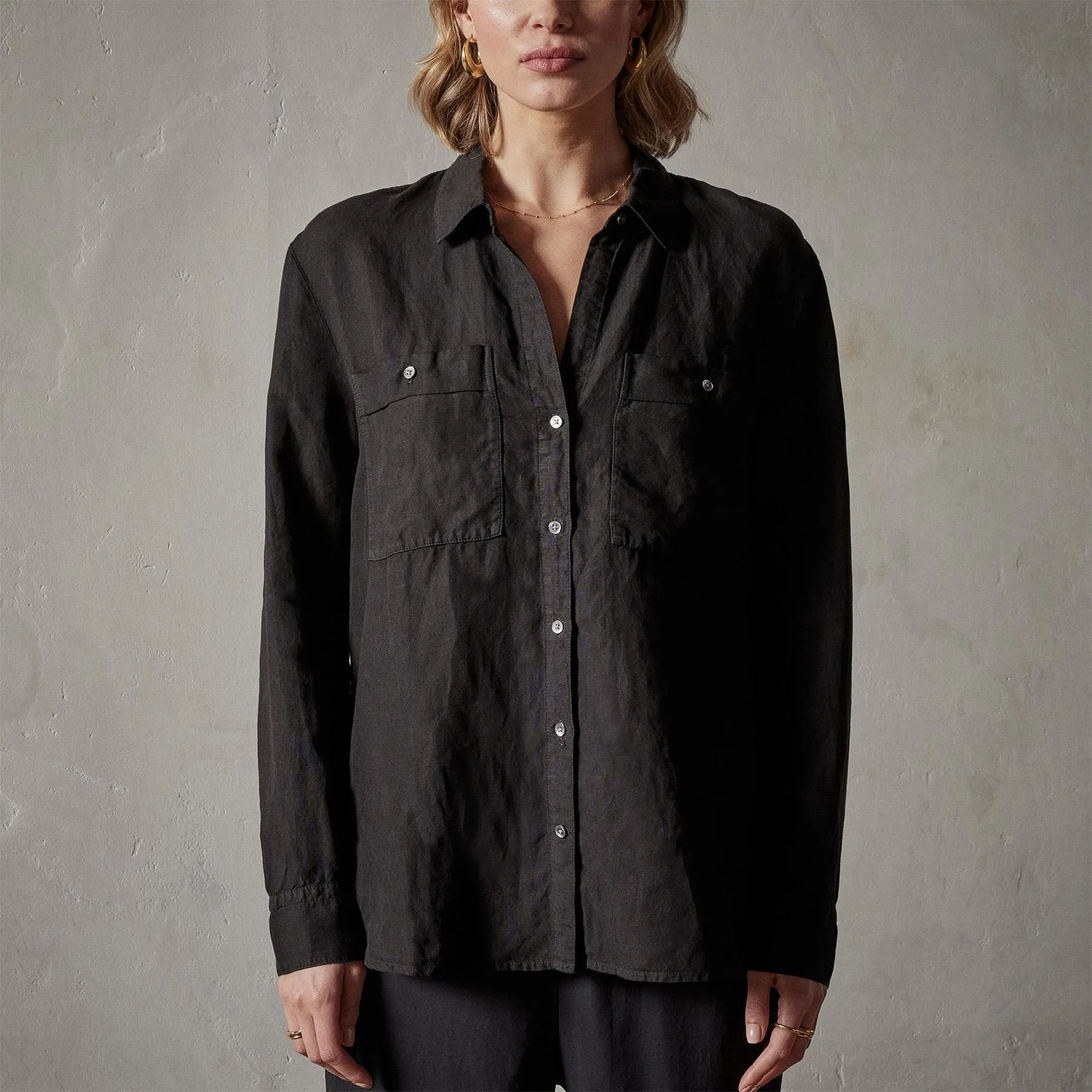 El Matador Linen Shirt - Black