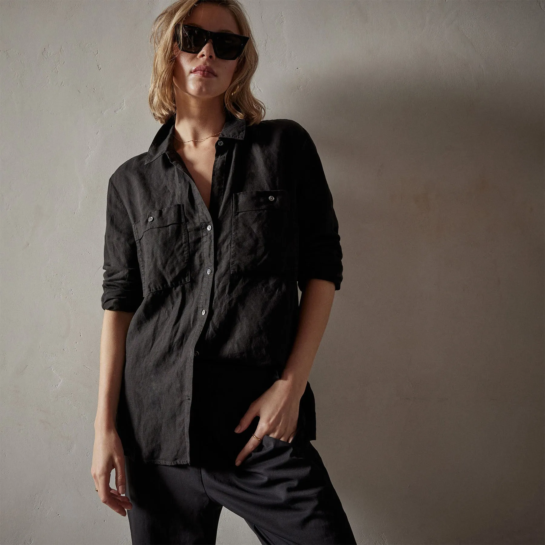 El Matador Linen Shirt - Black
