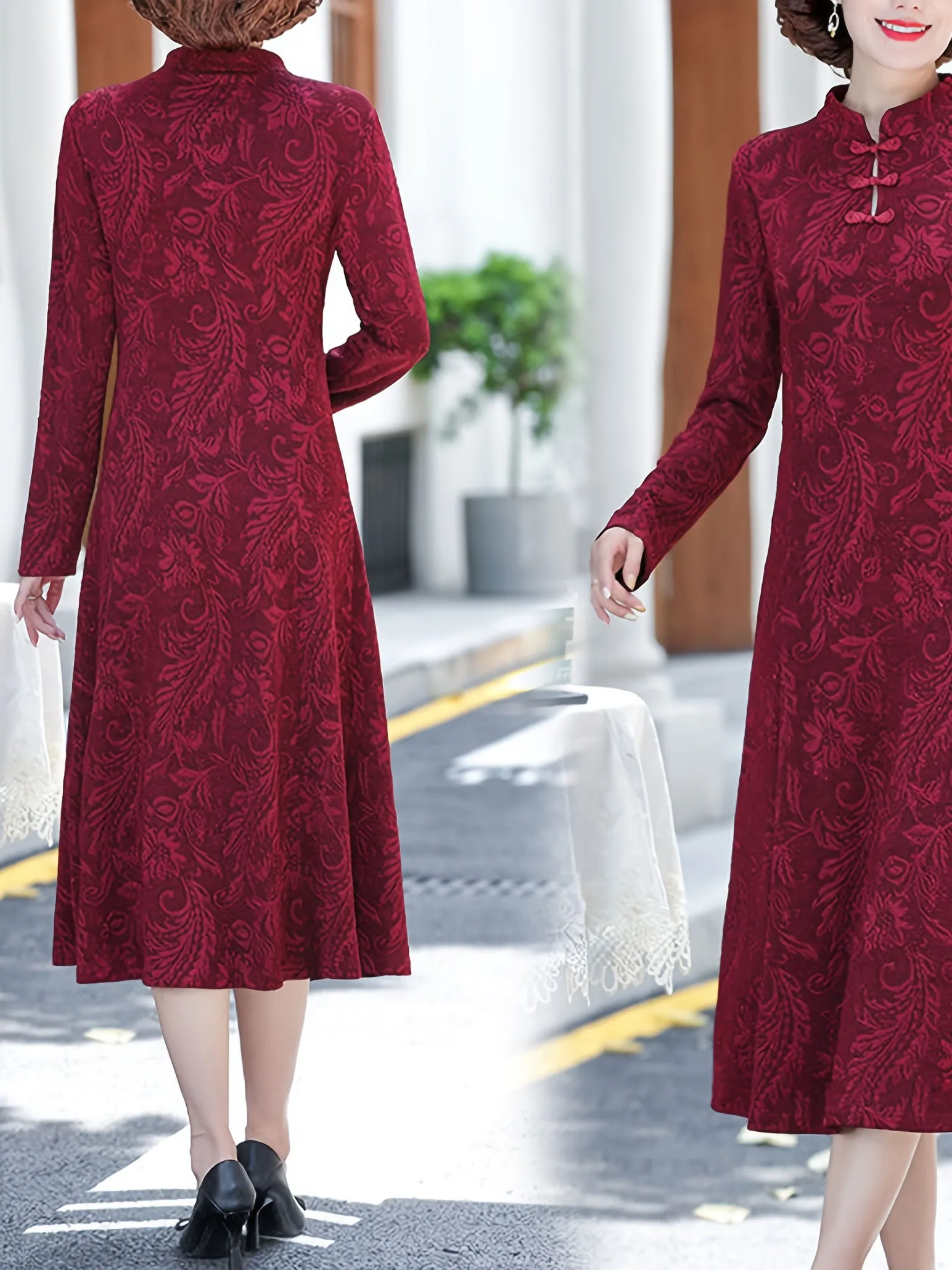 Elegant Long Sleeve Dress for Women